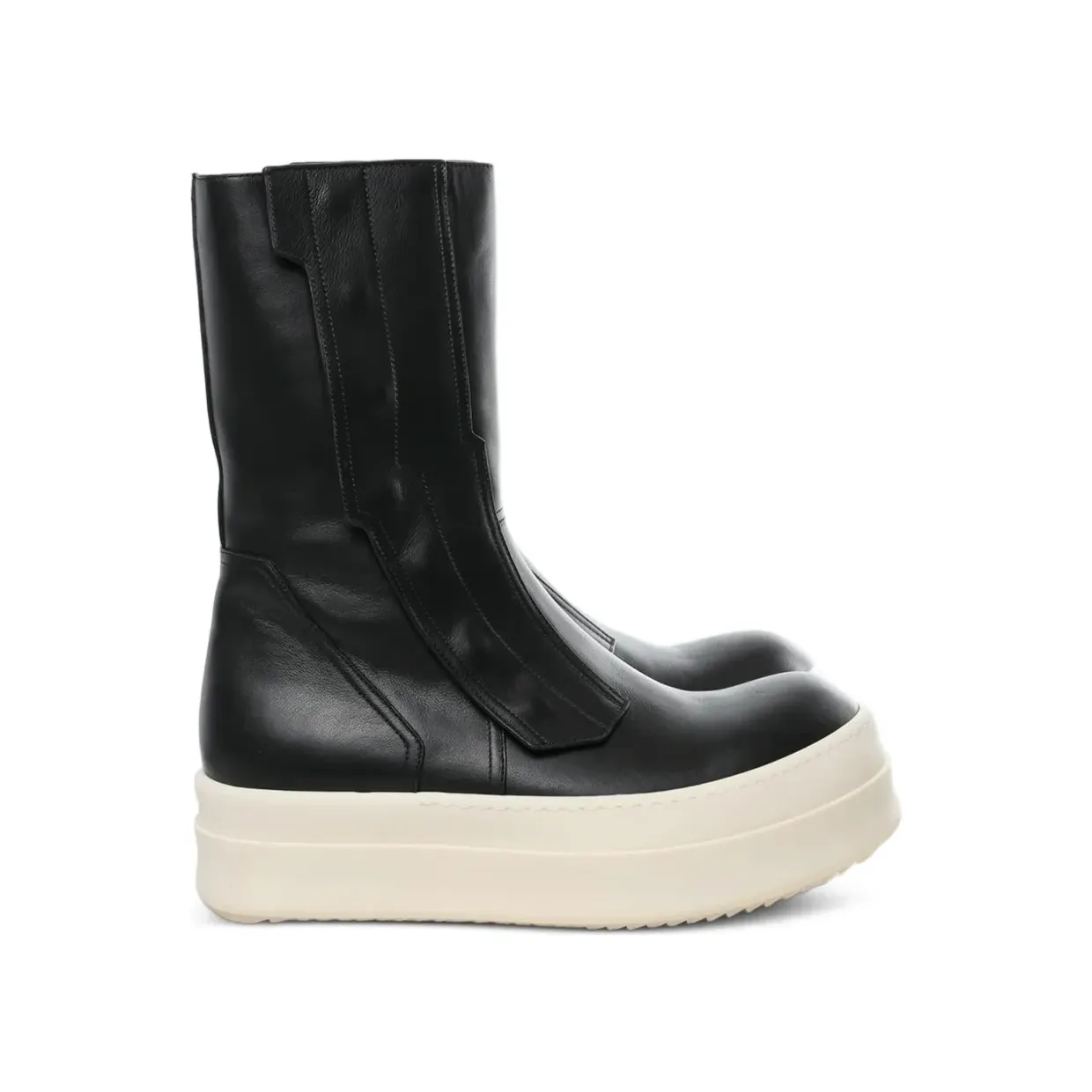 Rick Owens met plateauzool en rits “Black” (RU01F2858LCO)