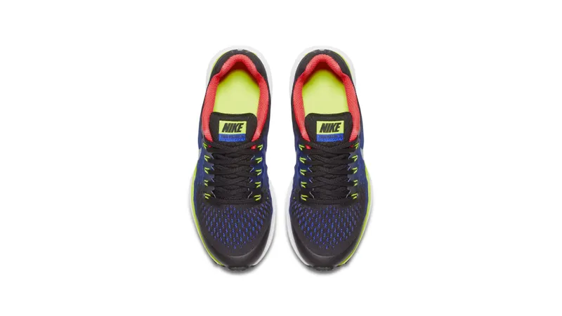 Nike Zoom Pegasus 34 Black Volt Racer Blue (GS) Black/Chrome-Volt-Racer Blue (881953-005)