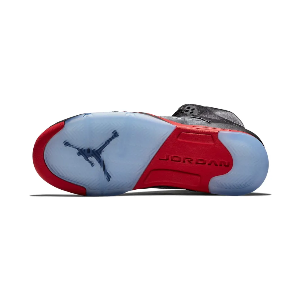 Jordan 5 Retro Satin Bred (GS) Black/University Red (440888-006)