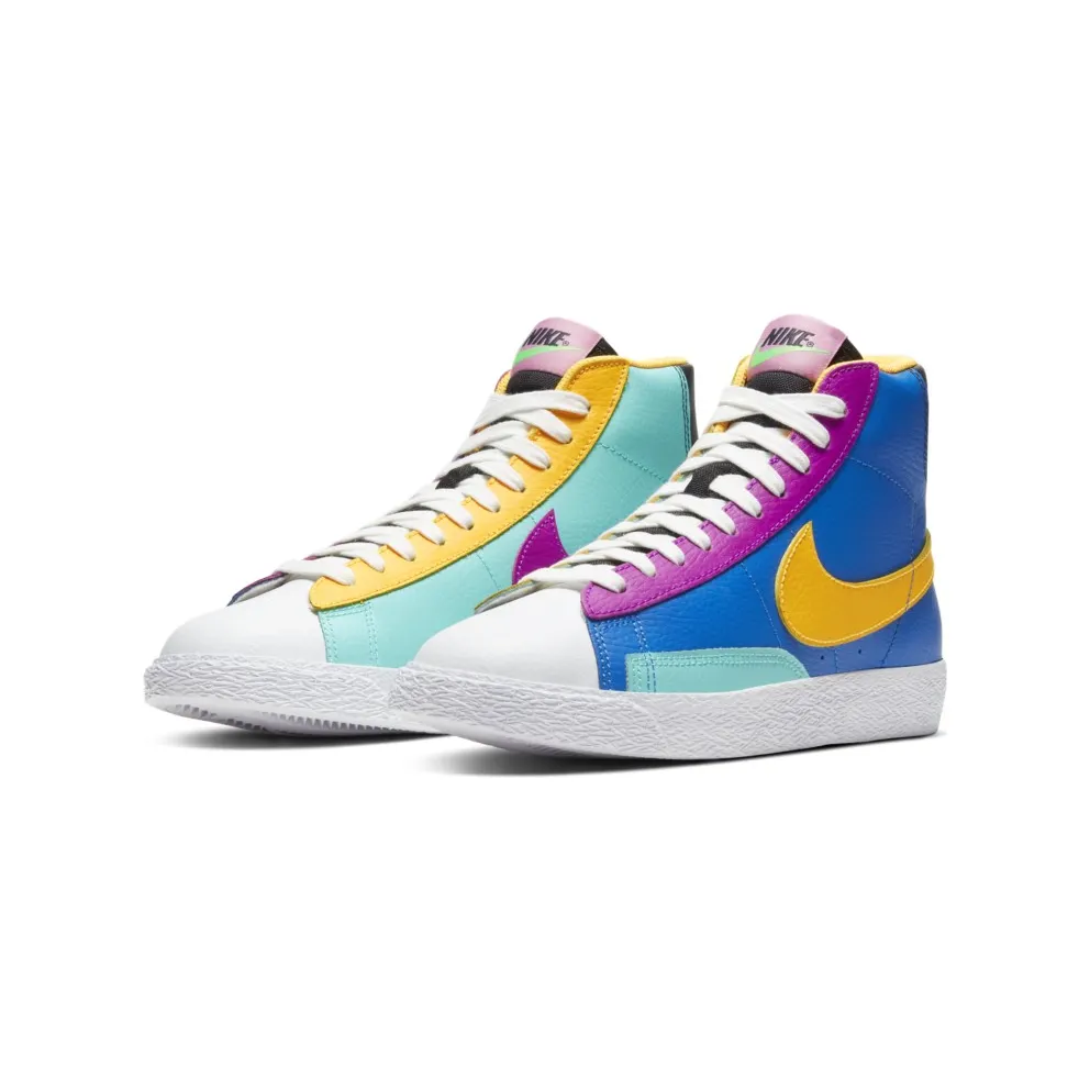 Nike Blazer Mid Multi-Color (GS) Battle Blue/Aurora-Vivid Purple-Laser Orange (CZ9441-400)