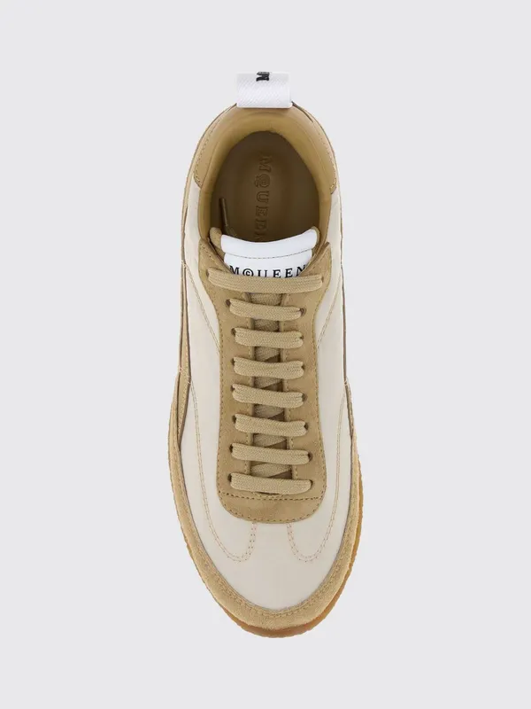 Mcqueen Alexander EC1 Nylon and Suede with Rubber Sole Beige (856192WIAJ42636)