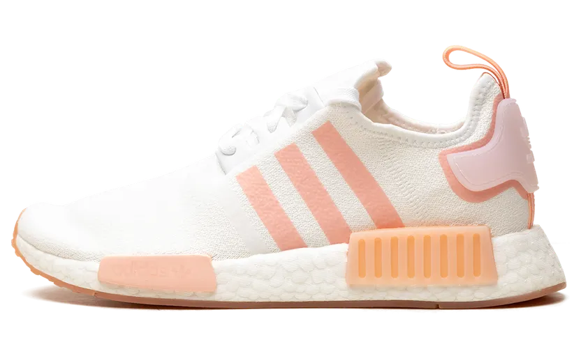 Adidas NMD_R1 ‘White Haze Coral’ Cloud White/Cloud White/Haze Coral (FV8730)