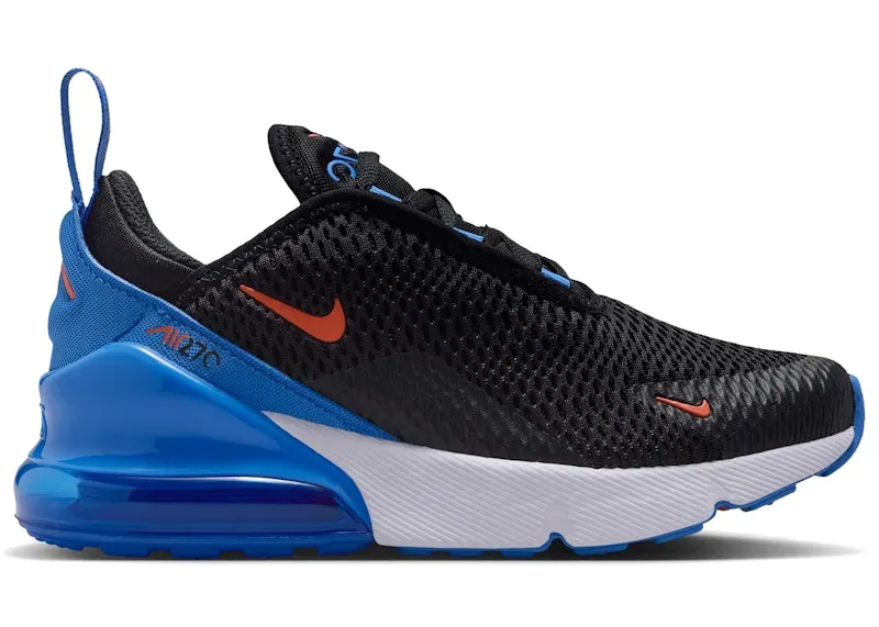 Nike Air Max 270 Black Blue Crystal Turf Orange (AO2372-047)