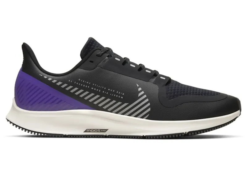 Nike Air Zoom Pegasus 36 Shield Black Voltage Purple (AQ8005-002)