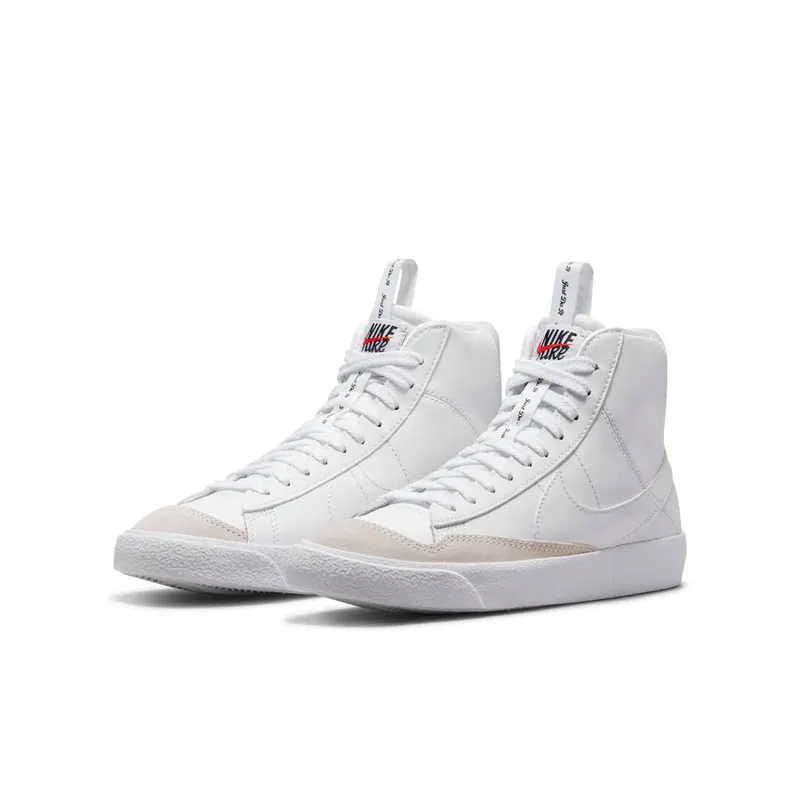 Nike Blazer Mid 77 SE White White Black White (GS) (DH8640-102)