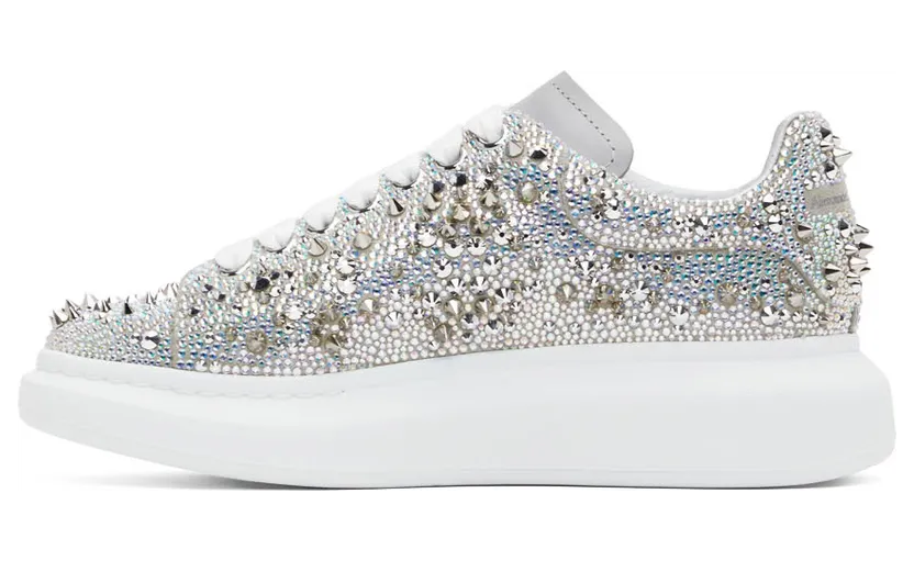 Alexander McQueen Silver Oversized Sneakers (705064WIBA4) (3)