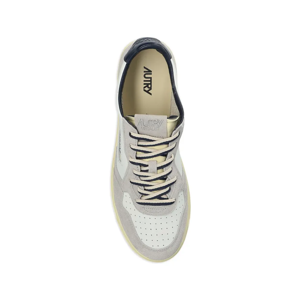 Autry Medalist Suede-panel “White/Grey” (AULM BW04)
