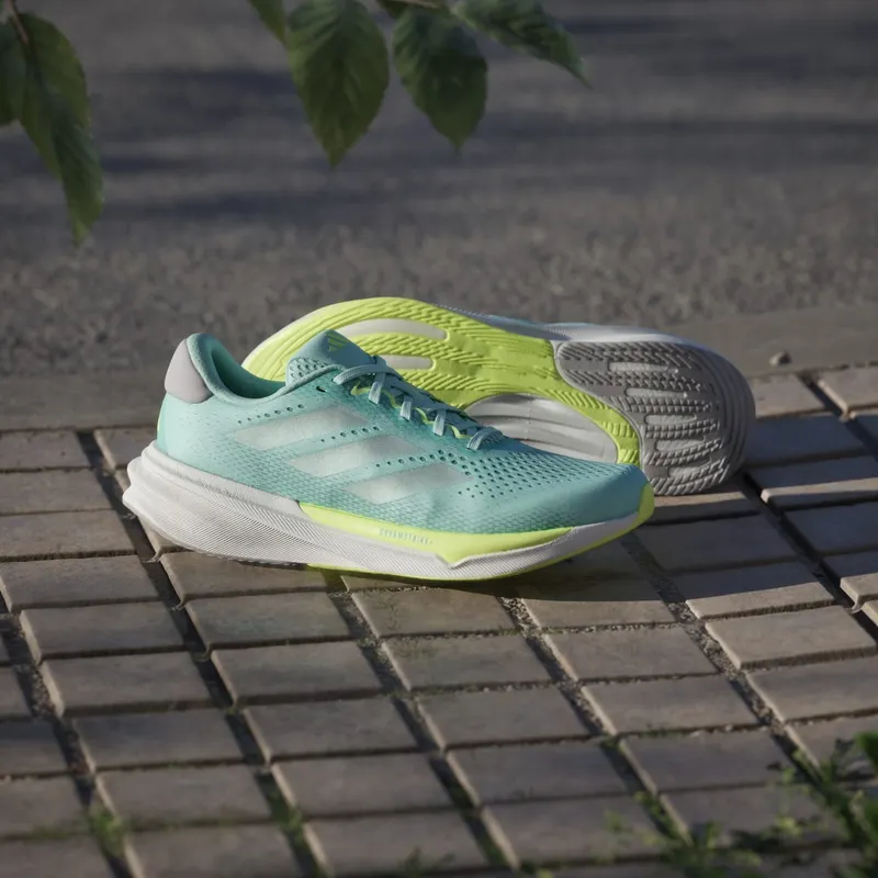 Adidas Supernova Stride 2.0 Running Shoes Semi Flash Aqua / Matte Silver / Cloud White (JR2958)