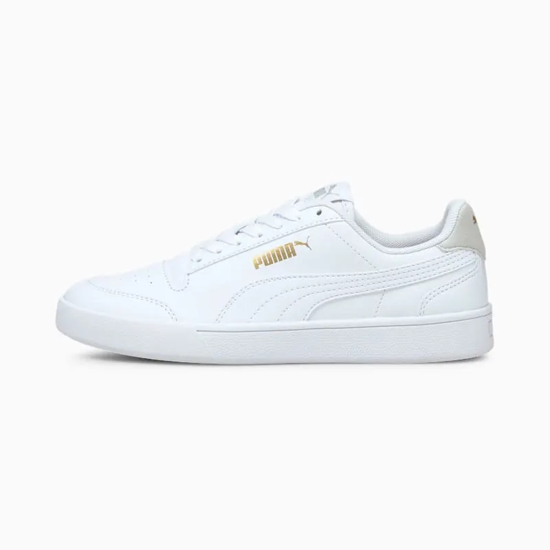 PUMA Shuffle Youth White/Gray Violet/Gold (375688-01)