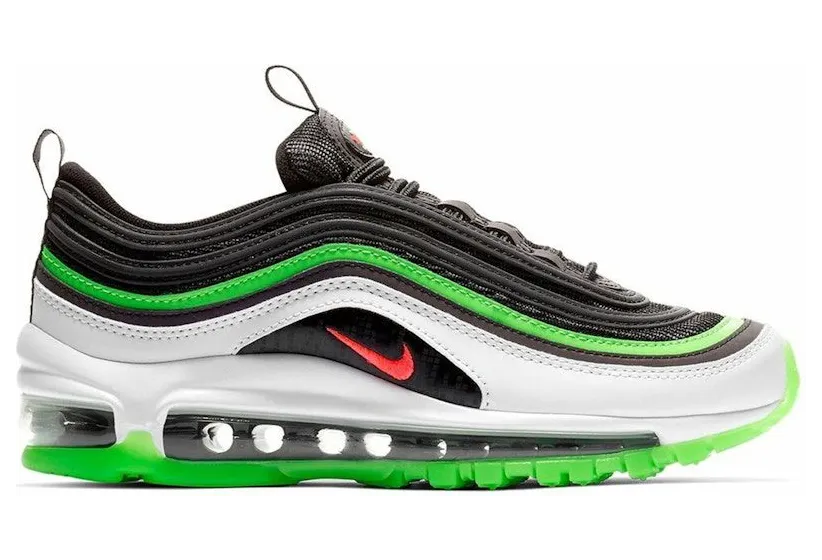 Nike Air Max 97 Black Green Bright Crimson (CI4427-001)