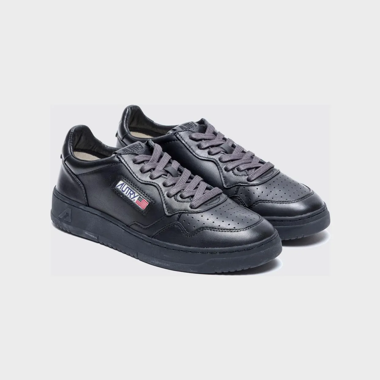 Autry Medalist Low Leather Sneakers Black (AULMSG16)