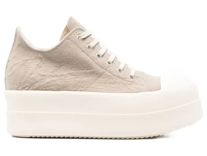 Rick Owens DRKSHDW Sneakers met plateauzool – Beige (DU02E7832BMO)