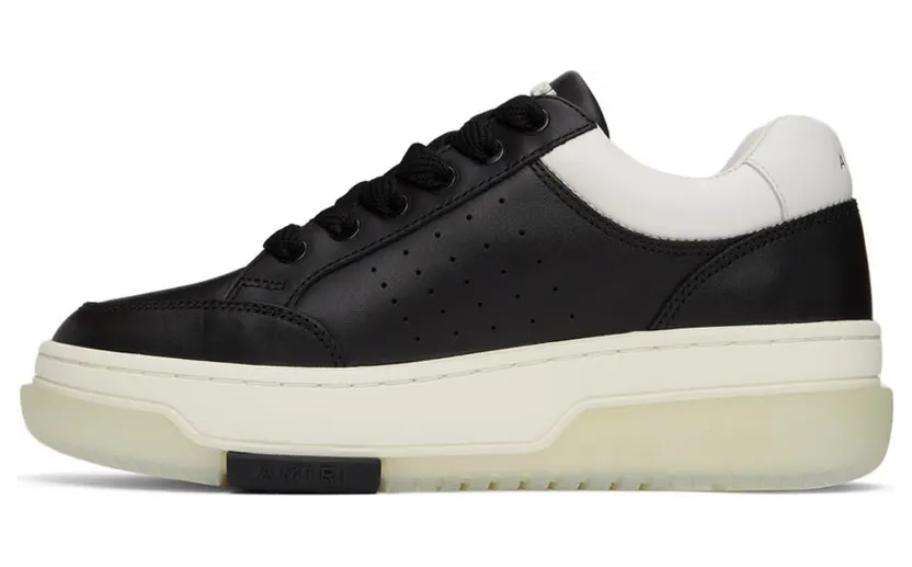 AMIRI Black & White Stadium Low Sneakers (PS22MFS007-004) (3)