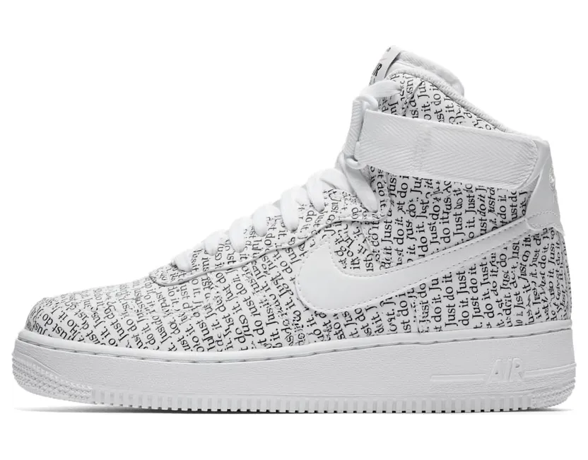 Nike Air Force 1 High Just Do It Pack White (W)