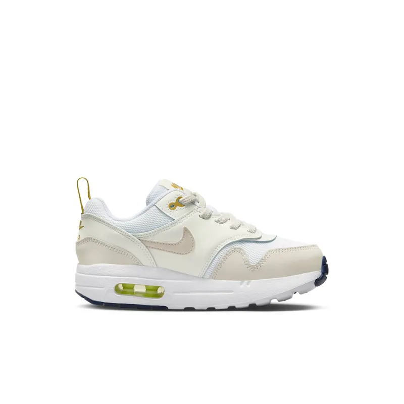 Nike Air Max 1 EasyOn PS “White Bronzine Midnight Navy Light Orewood Brown” (DZ3308-103)