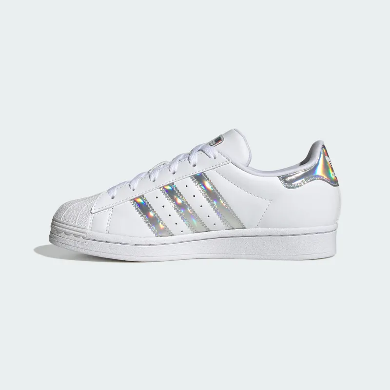 Adidas Superstar Kids White / Iridescent / Silver Dawn (IG0238)