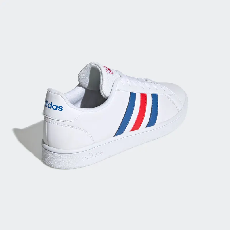 Adidas Grand Court Base Cloud White / Blue / Active Red (EE7901)