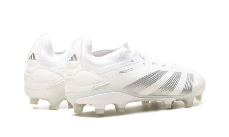 Adidas Predator 24 Pro FG “Cloud White Silver Metallic” (IG7778)