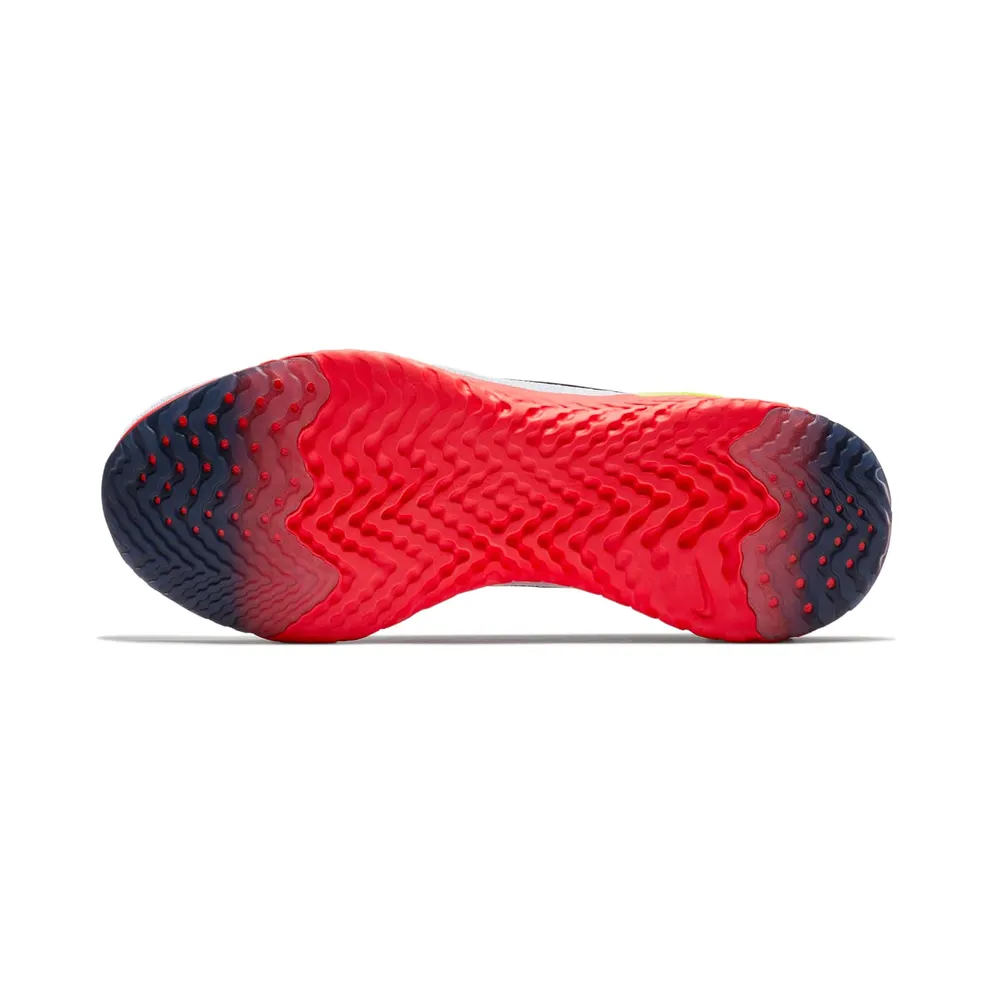 Nike Epic React Flyknit White Bright Crimson True White/Black-Pure Platinum-Bright Crimson-Volt (AQ0067-103)
