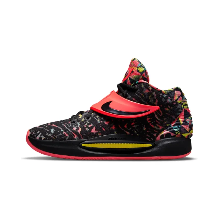 Nike KD14 “Black / Yellow Strike / Bright Crimson” (CW3935-002)