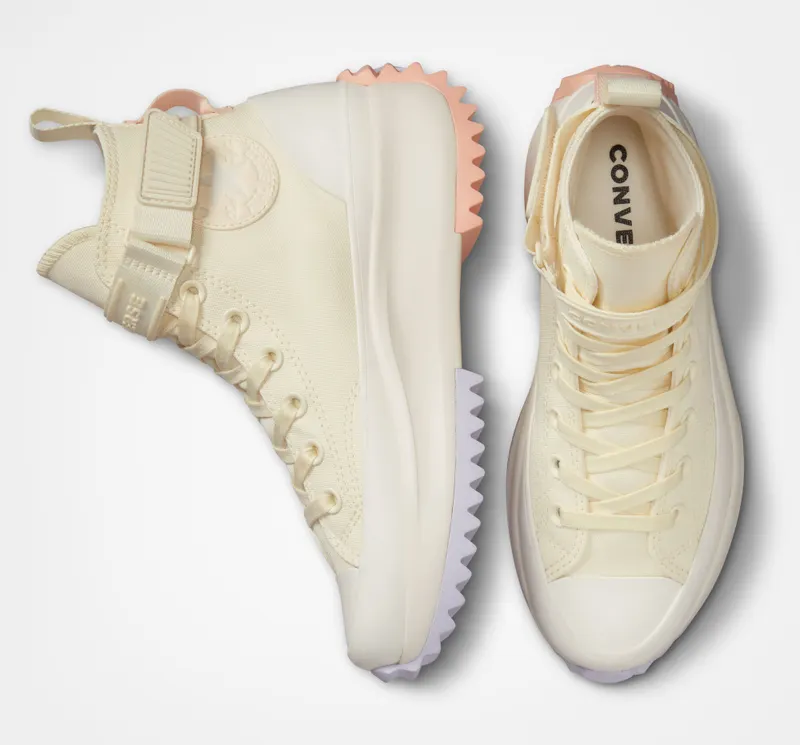 Converse Run Star Hike Platform Utility Strap Soft Dune/egret