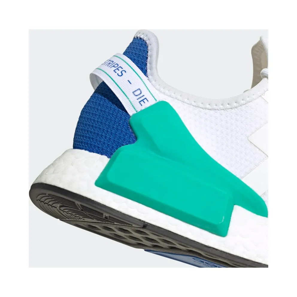 Adidas NMD_R1 V2 ‘White Cyan’ Cloud White/Cloud White/Core Black (FY5921)