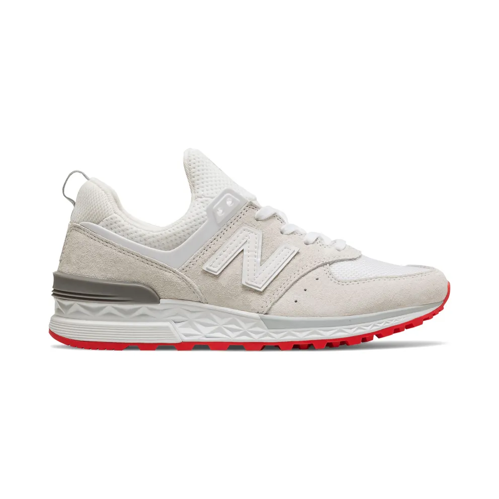 New Balance 574 Sport Off White Red (W) White/Off White (WS574TO)