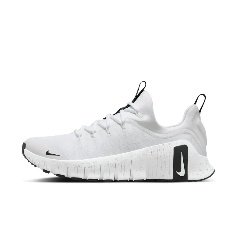 Nike Free Metcon 6 White Metallic Silver Light Smoke Grey Black (HQ3510-100)