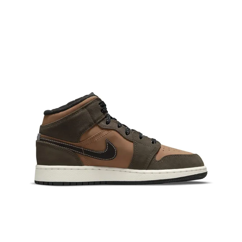 Jordan 1 Mid SE Dark Chocolate (GS) (DC7248-200)