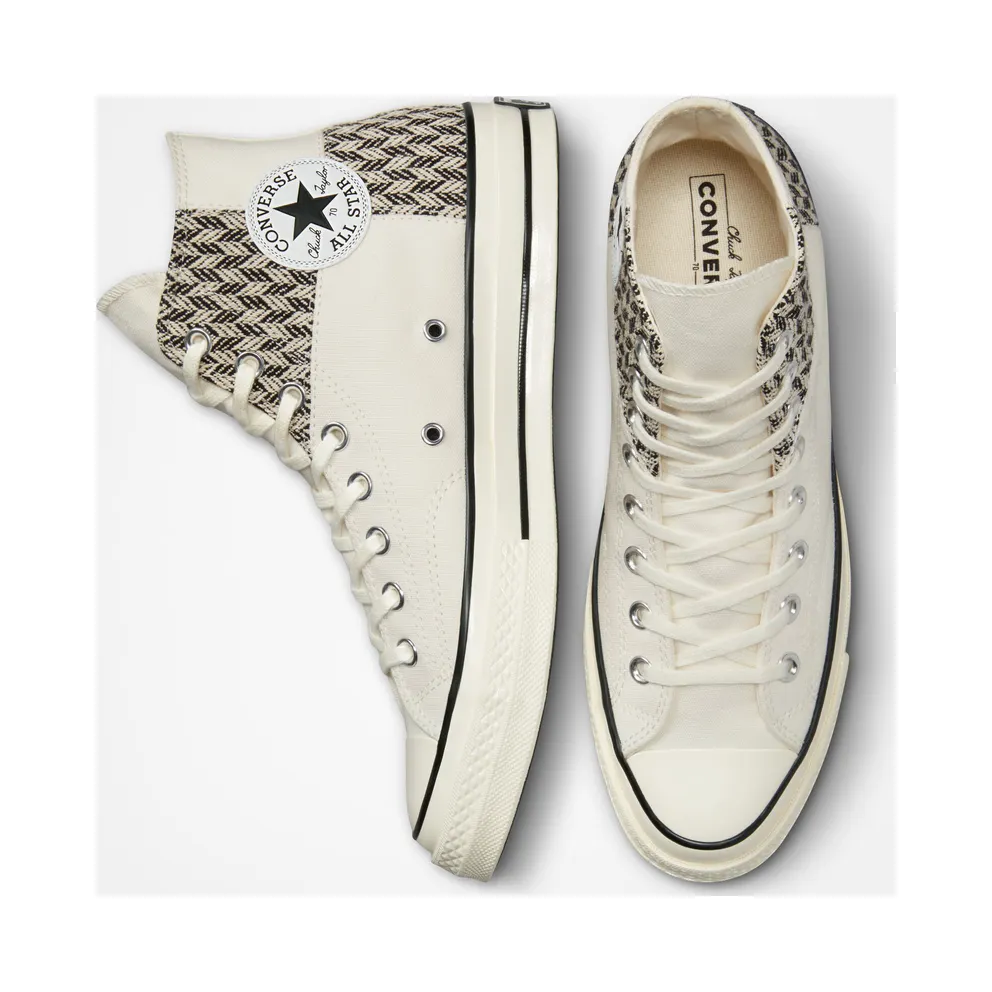 Converse Chuck 70 Patchwork Herringbone Egret/White/Black