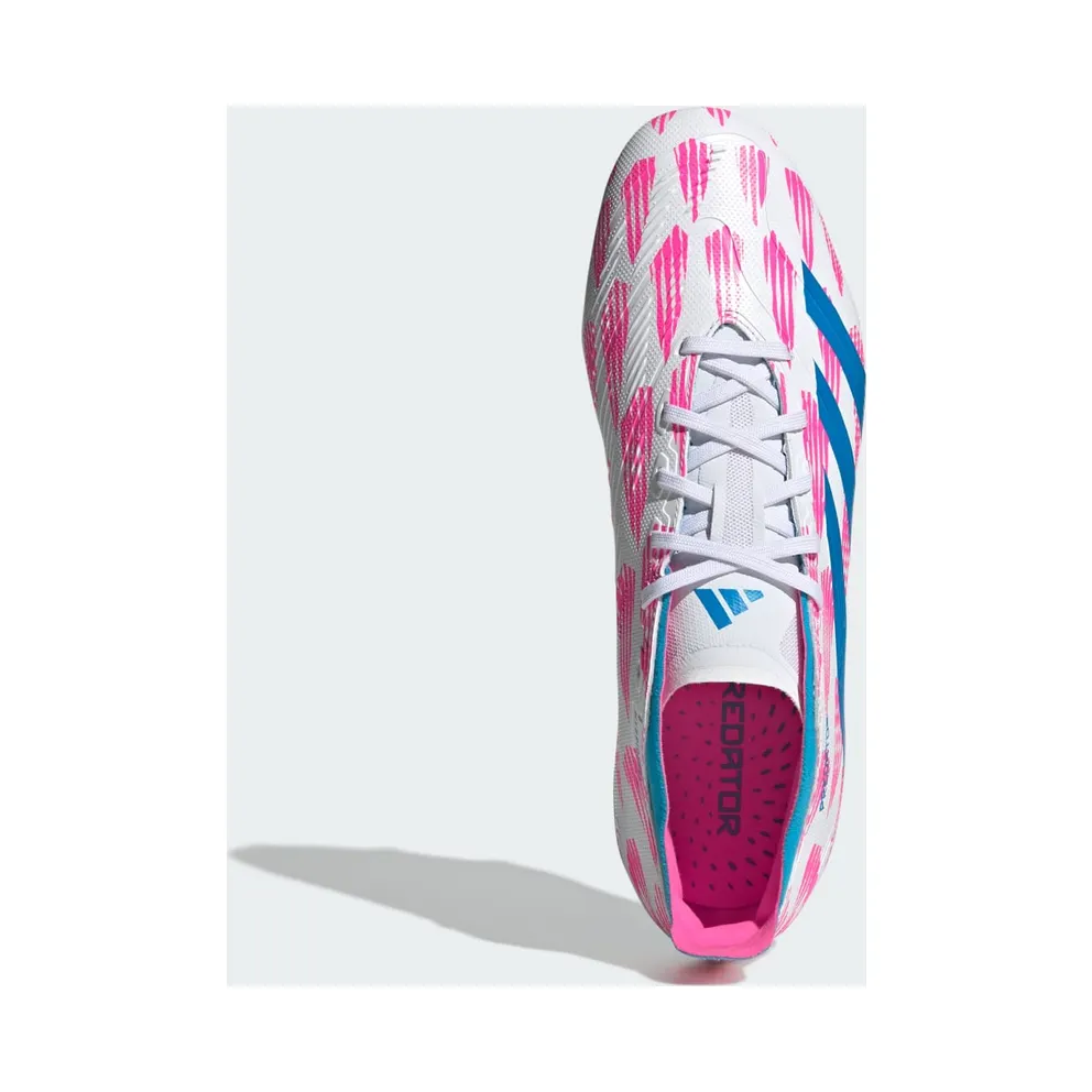 adidas Predator League Firm Ground Boots “Cloud White / Solar Blue / Solar Pink” (IG6262)