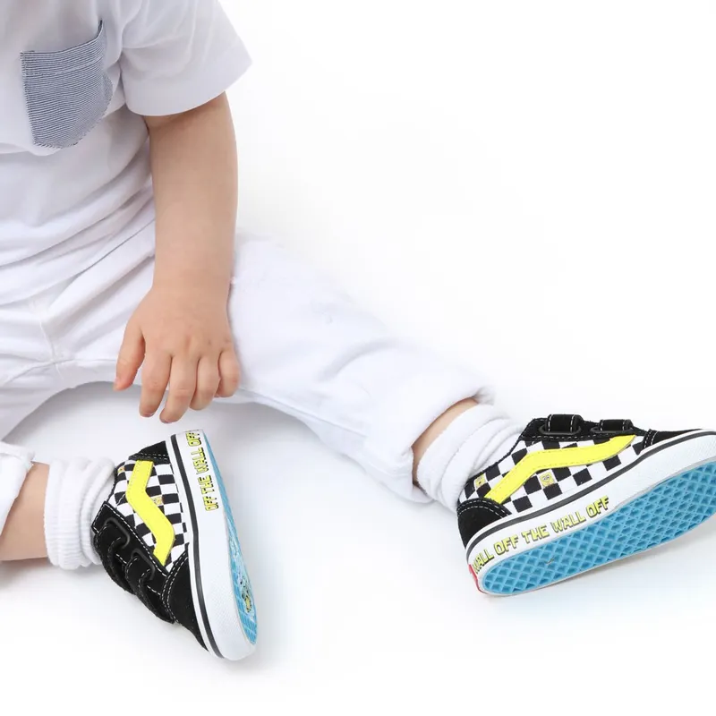 VANS Vans X Spongebob Old Skool Velcro Peuterschoenen Zwart (VN000D3Y9EK)