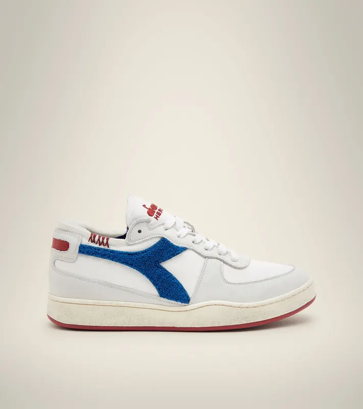 Diadora Mi Basket Row Cut Terry White / Blue Reflex (201178542C6850)