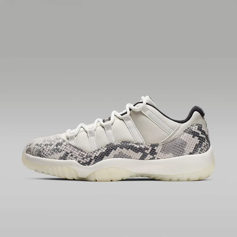 Jordan 11 Retro Low Snake Light Bone Light Bone/Smoke Grey-White-Black (CD6846-002)