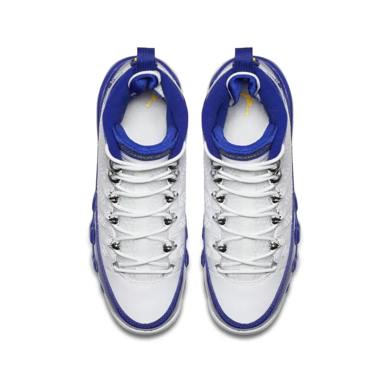 Jordan 9 Retro Kobe Bryant PE (GS) White/Concord-Tour Yellow (302359-121)