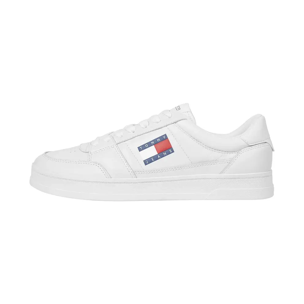 Tommy Jeans Tommy Hilfiger sneaker Ecru / Navy / Donkerrood (EM0EM01574-YBL)