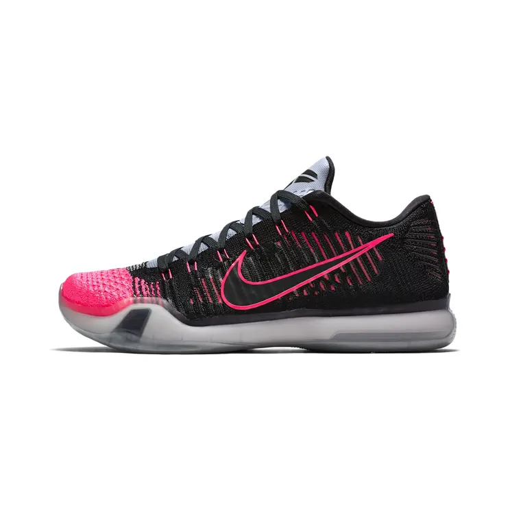Nike Kobe 10 Elite Low Mambacurial “Black / Wolf Grey / Pink Flash” (747212-010)