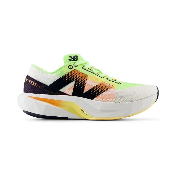 New Balance FuelCell Rebel v4 Bleached Lime Glo Hot Mango (MFCXLL4)