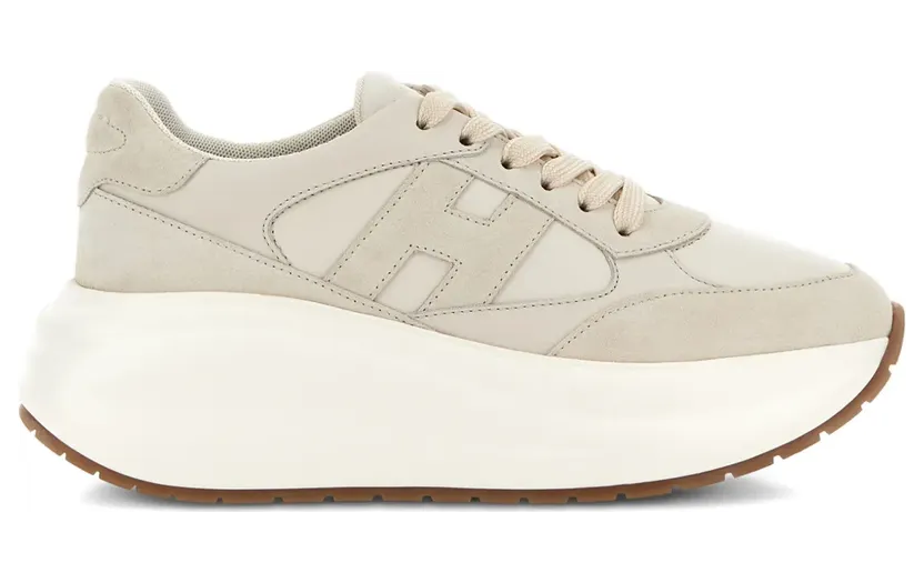 Hogan H696 Sneakers aus Wildleder – Nude (HXW6960GA40UIT)