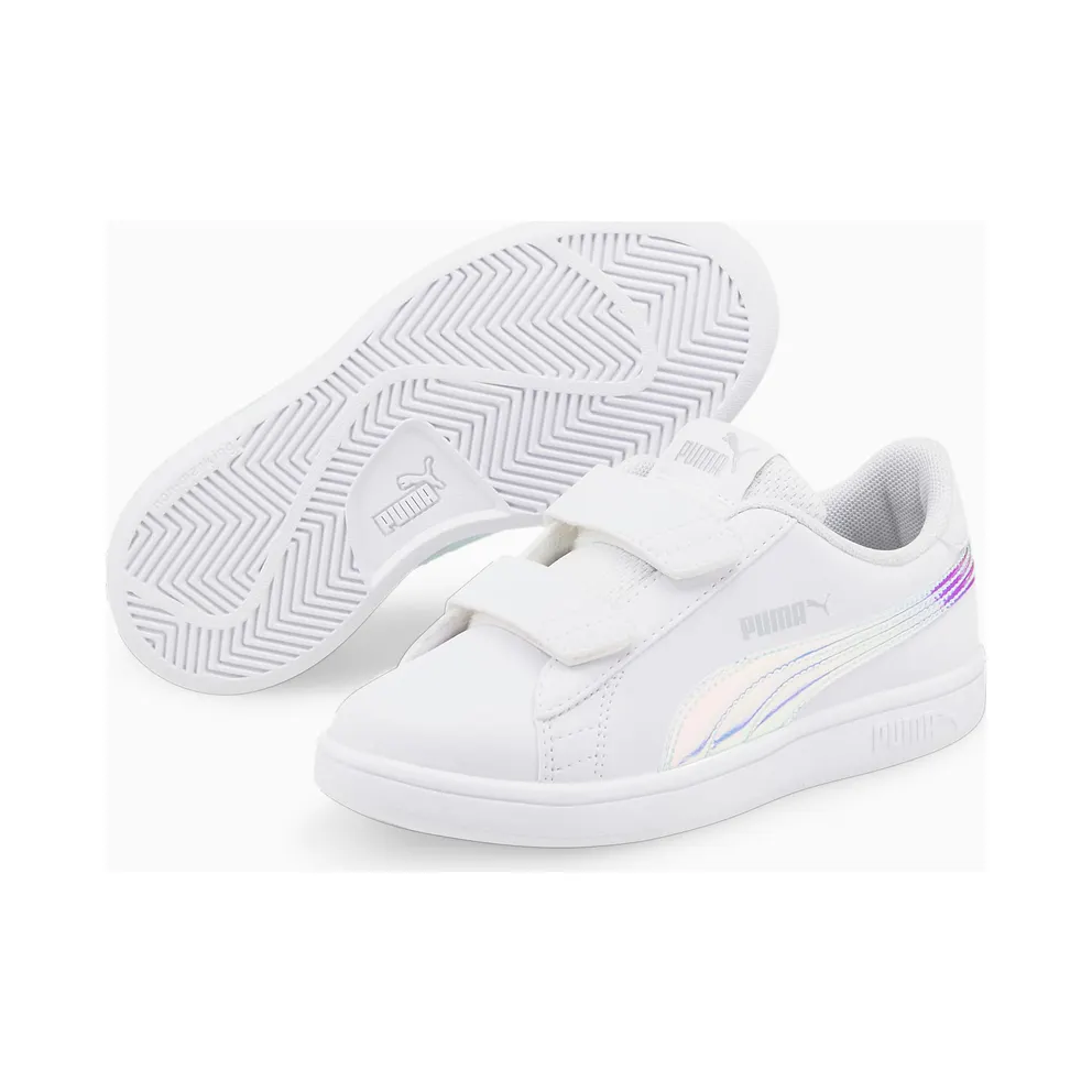 Puma Smash v2 Holo V Silver/White (38557501)