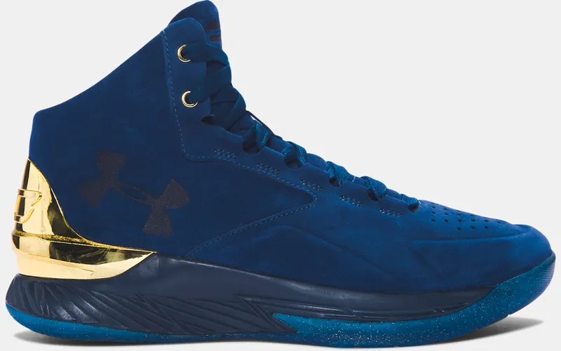 Under Armour Curry 1 Mid Lux Blackout Navy Blackout Navy/Metallic Gold-Blackout Navy (1296617-997)