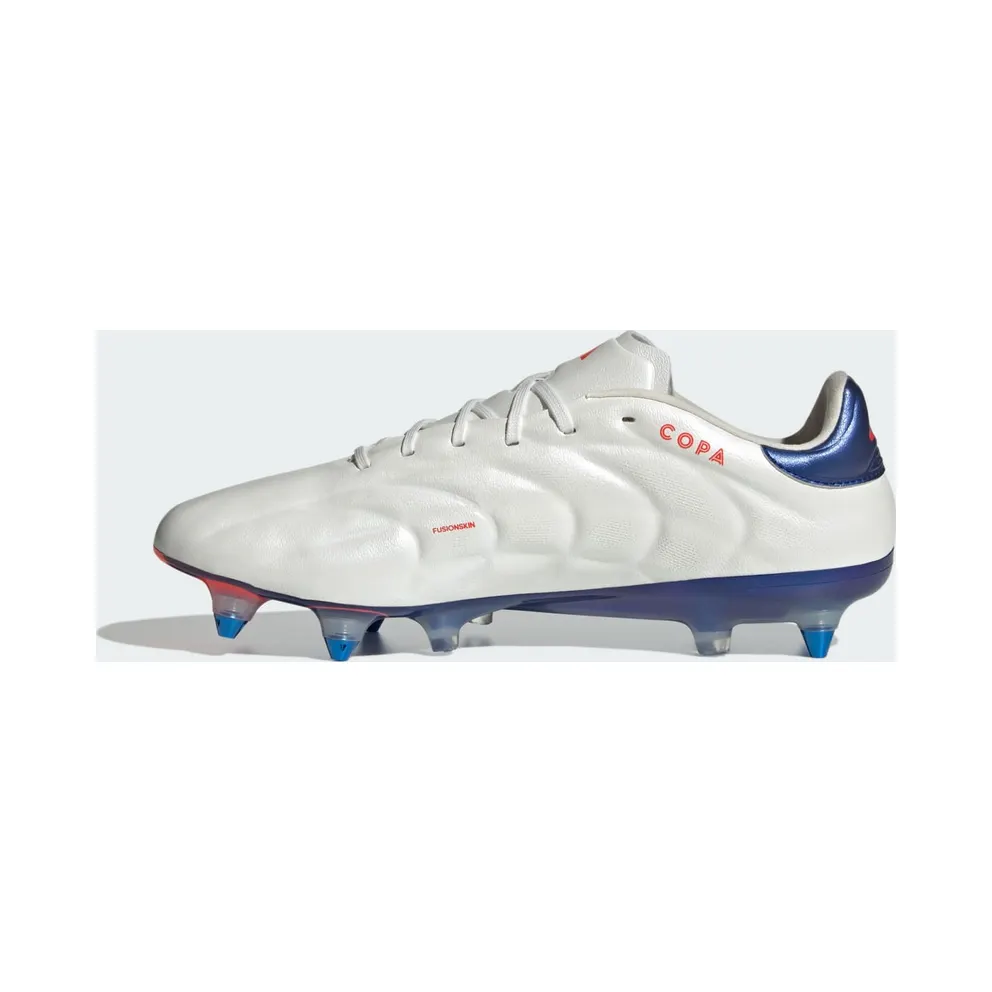 adidas Copa Pure 2 Elite Soft Ground Boots “Cloud White / Lucid Blue / Solar Red” (IG8694)