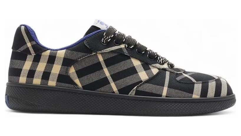 Burberry Check Terrace Sneakers Black Calico ( Women’s) (8095274)