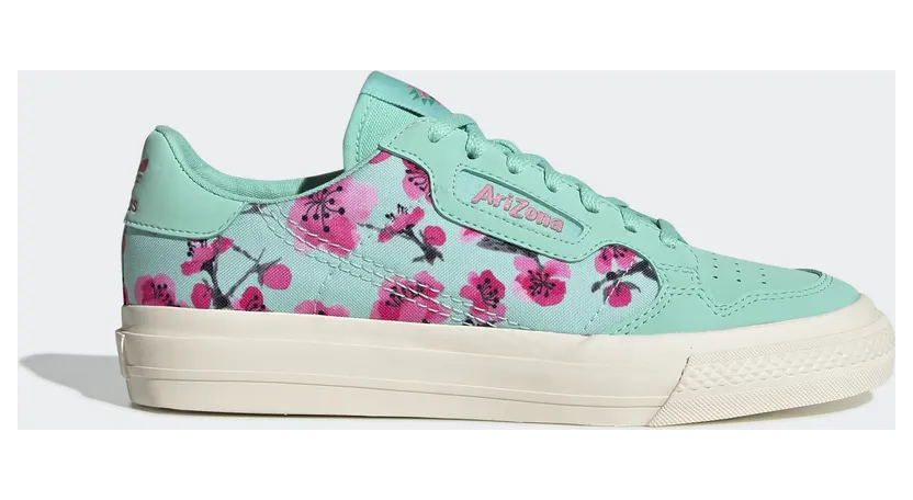 adidas Continental Vulc Schuh Easy Green / Core Black / Semi Solar Pink (EF9075)
