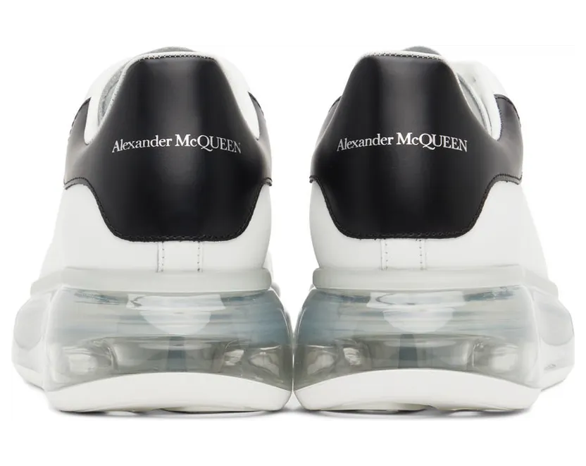 Alexander McQueen Black Transparent Sole Oversized Sneakers (604232WHX98) (2)