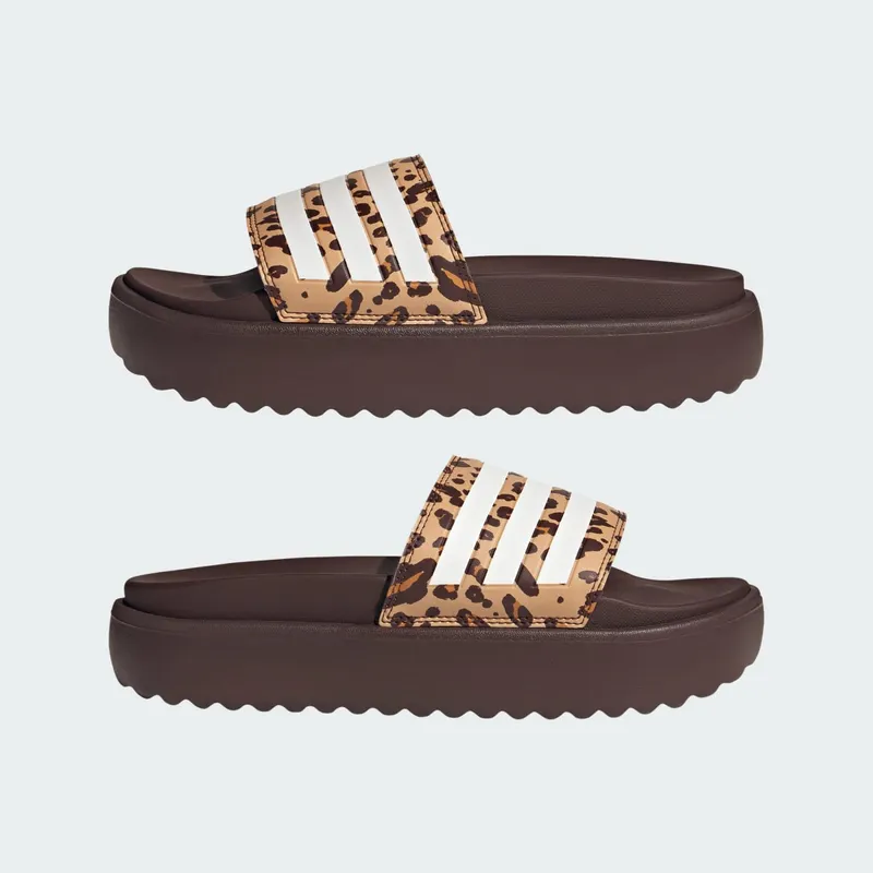 Adidas adilette Platform Slides Shadow Brown / Cloud White / Magic Beige (JR9234)