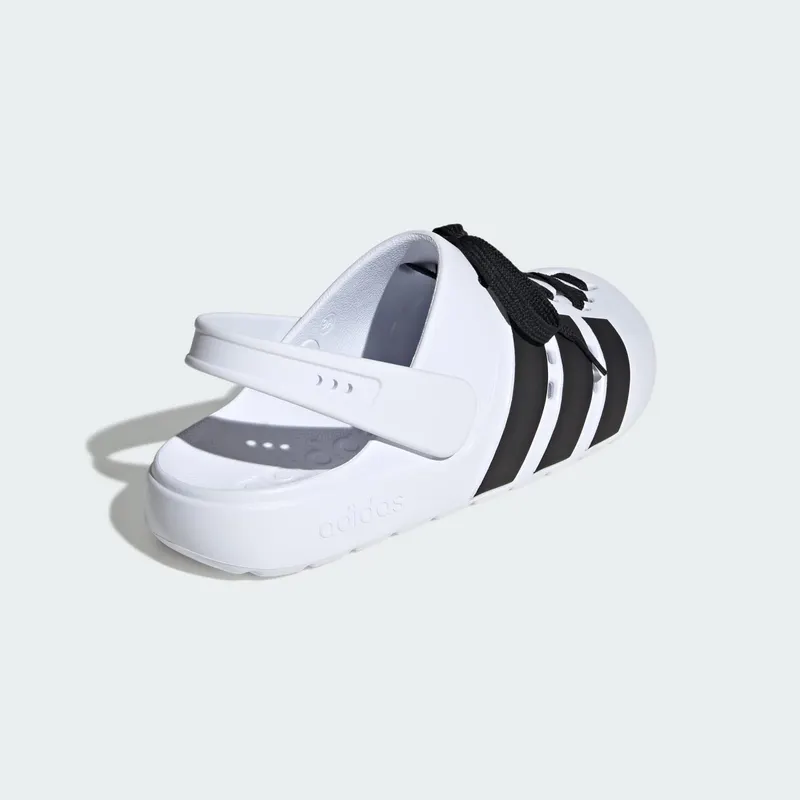 adidas Adilette Clog 2.0 Cloud White Core Black Gold Metallic (JR4027)