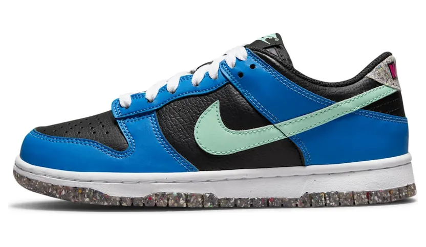 Nike Dunk Low SE GS “Black / Light Photo Blue / Active Pink / Mint Foam” (DR0165-001)