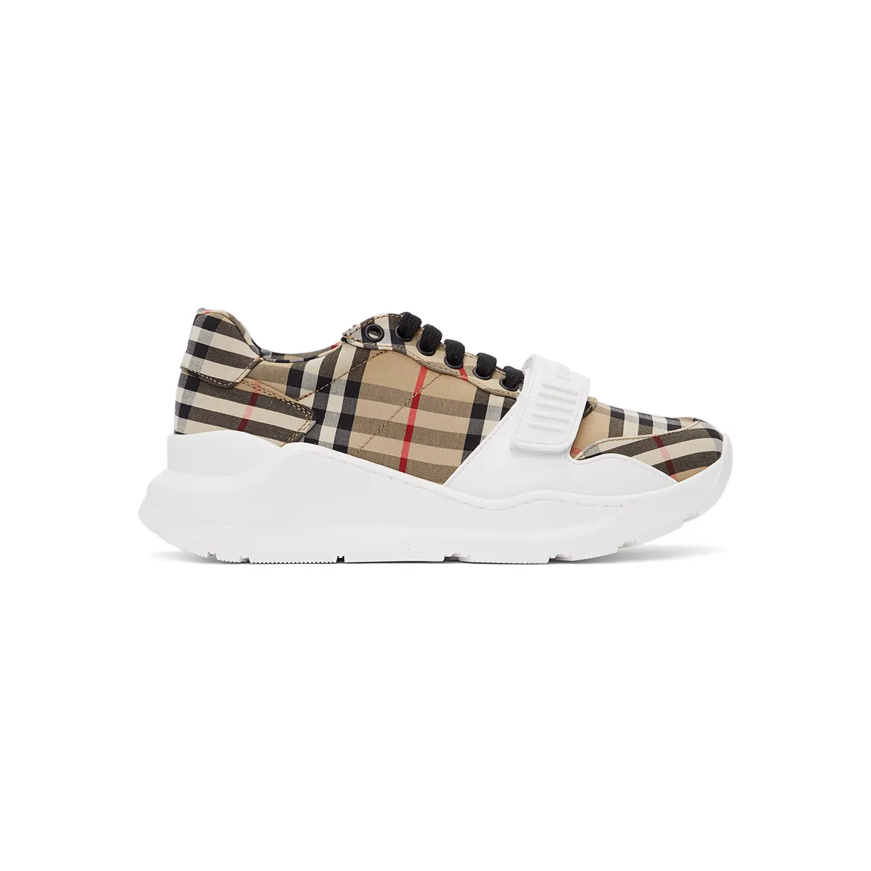 Burberry Beige Check Regis Sneakers (8020282)