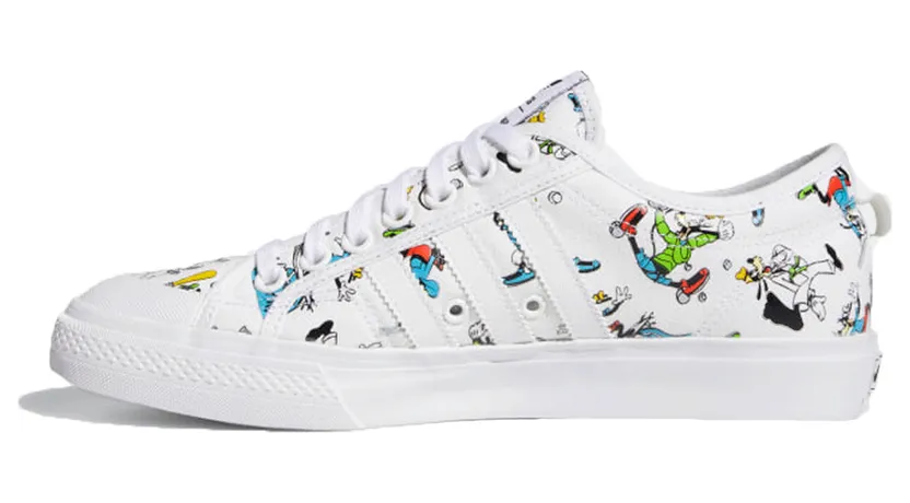 Adidas Disney x Nizza ‘Sport Goofy Pack – White’ Cloud White/Scarlet/Core Black (FW0645)